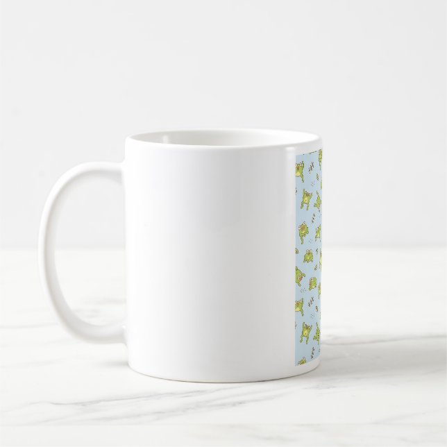 Caneca De Café Padrão de Sapos Bonitos e Feios (Esquerda)