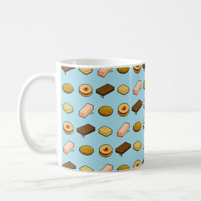 Caneca De Café Padrão de Seleção de Biscoitos de Biscoito de Arte (Esquerda)