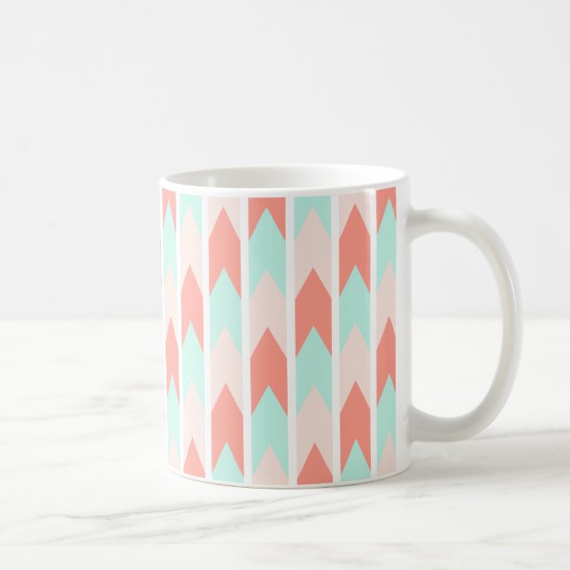 Caneca De Café Padrão de Seta Pastel Mug (Direita)