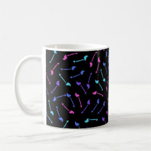 Caneca De Café Padrão de setas coloridas