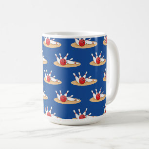Caneca De Café Padrão de Skittles de bola de boliche