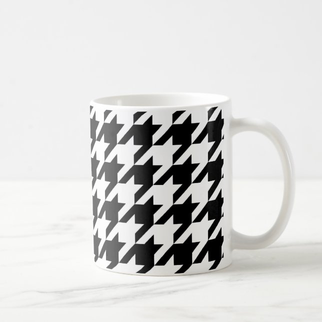 Caneca De Café Padrão de som preto e branco (Direita)