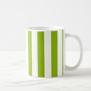 Caneca De Café Padrão de Stripes Branco Branco da Apple