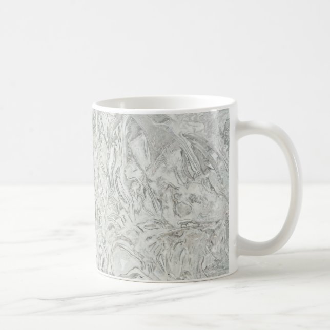 Caneca De Café padrão de superfície da maré cinza (Direita)