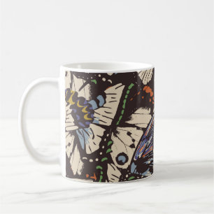 Caneca De Café Padrão de superfície das borboletas venenosas. Col