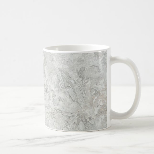 Caneca De Café Padrão de superfície de mármore de Cinzas (Direita)
