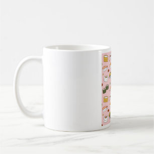 Caneca De Café Padrão de Sushi Japonês Bonito