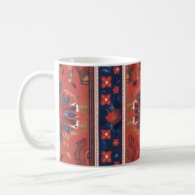 Caneca De Café padrão de tapete sérvio 7 (Esquerda)