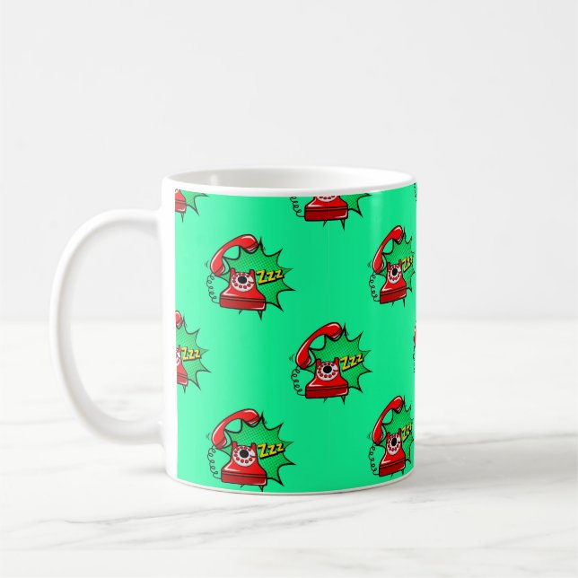 Caneca De Café Padrão de telefone perfeito para abstrato. Tele cr (Esquerda)