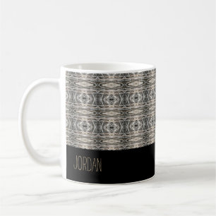 Caneca De Café Padrão de Textura de Abstrato pacífica