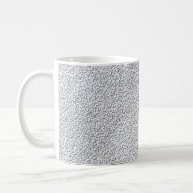 Caneca De Café Padrão de Textura de Parede de cinzas Concretas (Esquerda)
