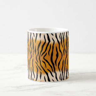 Caneca De Café Padrão de Tigre em Faixa
