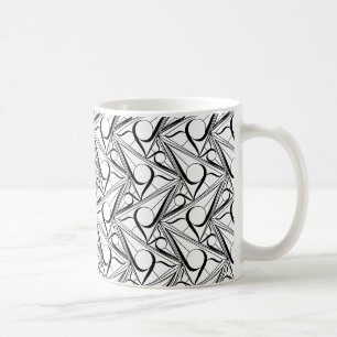 Caneca De Café Padrão de triângulo com círculo