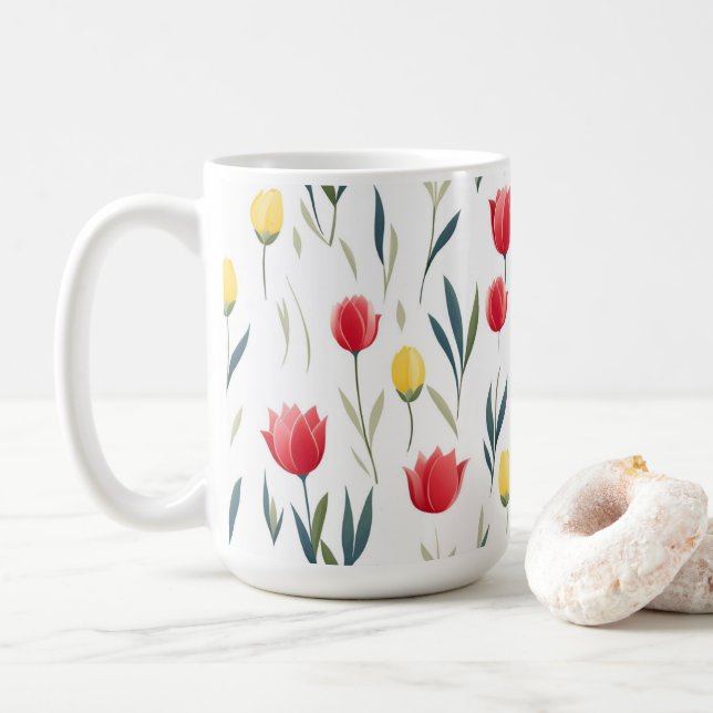 Caneca De Café Padrão de Tulip (Com Donut)