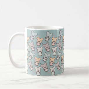 Caneca De Café Padrão de Ursos e Donuts para Crianças
