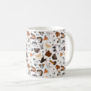 Caneca De Café Padrão de várias raças de cães