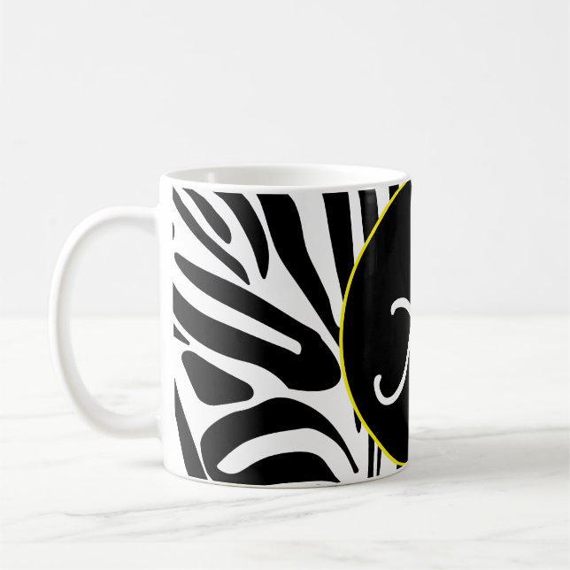 Caneca De Café Padrão de Zebra (Esquerda)