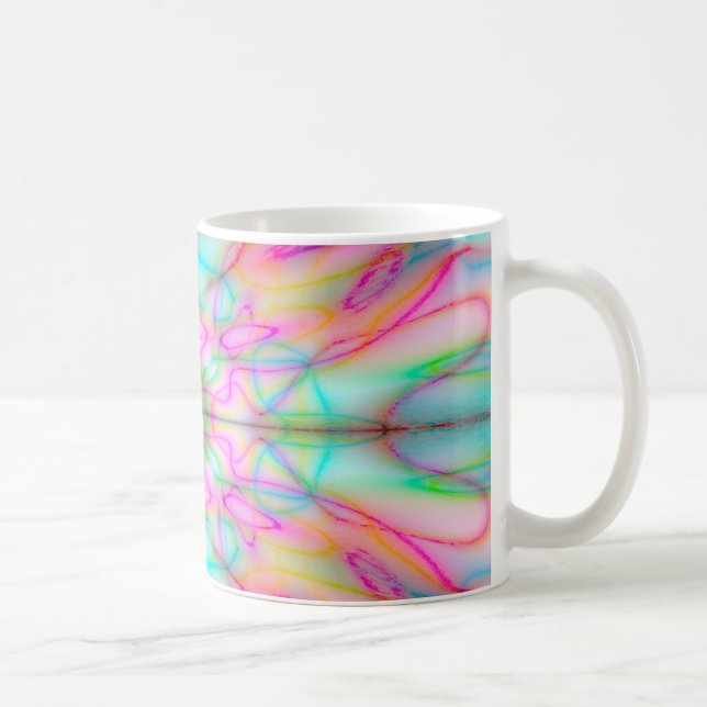 Caneca De Café Padrão desenhado colorido (Direita)