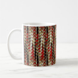 Caneca De Café Padrão digital abstrato moderno design 1226
