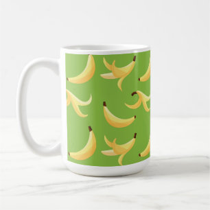 Caneca De Café Padrão divertido da festa da banana colorido - edi