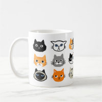 Padrão do Cat Faces | Fanfarrão de Gato de Gato Le