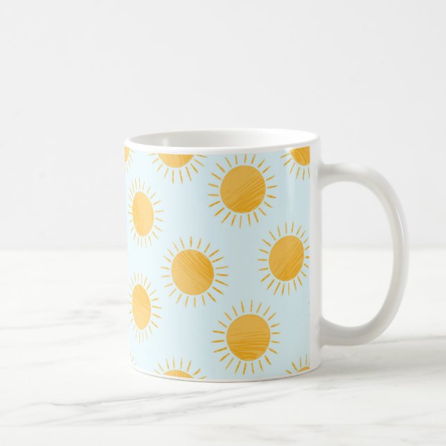Caneca De Café Padrão do Dia do Dodle Sunshine (Direita)