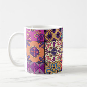 Caneca De Café Padrão do estilo Talavera dos Azulejos portugueses