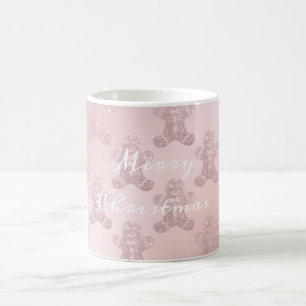 Caneca De Café Padrão do Homem de Gingerbread Dourado Elegante R