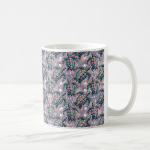 Caneca De Café Padrão do Oceano de Tartaruga Marítima