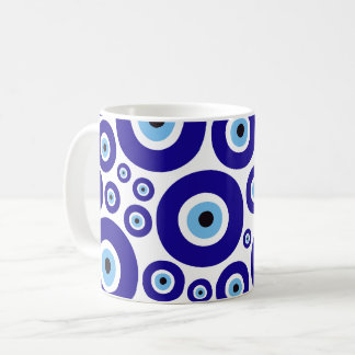 Caneca De Café Padrão do Olho do Mal, Olho Grego, Olho Turco, Naz