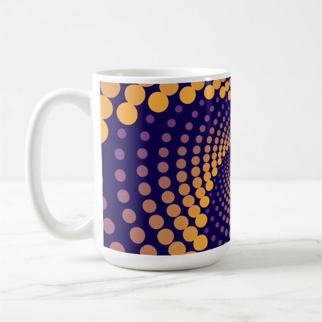 Caneca De Café Padrão do Vortex Espiral (Esquerda)