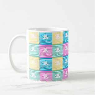 Caneca De Café Padrão dos navios à vela