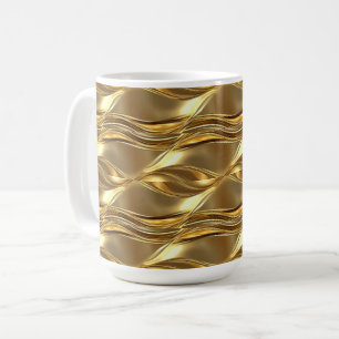 Caneca De Café Padrão dourado cativante