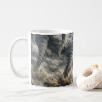 Caneca De Café Padrão Dramático de Tempestade de Tornado
