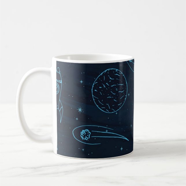 Caneca De Café Padrão espacial (Esquerda)