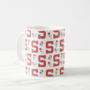 Caneca De Café Padrão Esportivo da Varsity Snoopy