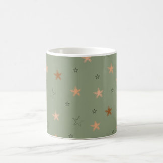Caneca De Café Padrão estético em estrela