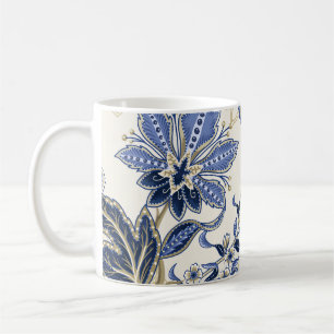 Caneca De Café Padrão étnico uniforme com ornamento indiano. Vint