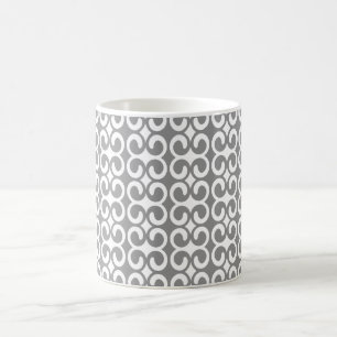 Caneca De Café Padrão Exclusivo de Cinzas de Prata