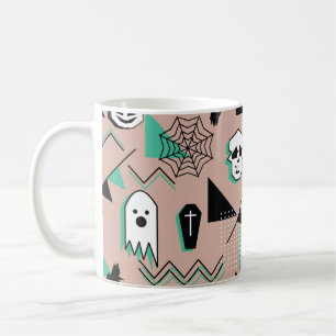 Caneca De Café Padrão fantasma,padrão sem descontinuidades do t