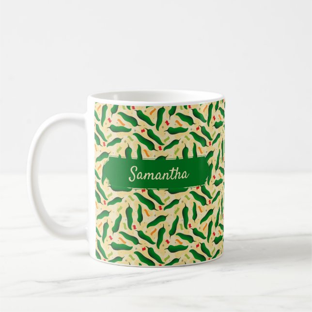Caneca De Café Padrão Fiesta Fun Green Chile (Esquerda)