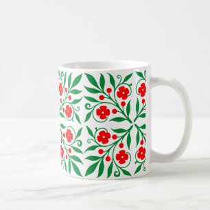 Caneca De Café padrão floral