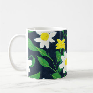Caneca De Café Padrão Floral