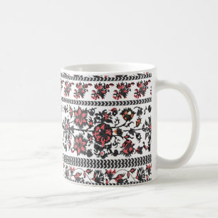 Caneca De Café Padrão Floral Botânico Cottagecore