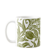 Padrão Floral Botânico Vintage Art Nouveau