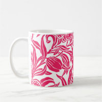 Padrão Floral Botânico Vintage Art Nouveau