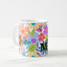 Padrão Floral de Tendência Personalizado