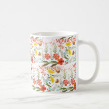 Padrão Floral Terroso de Mãe Flor Silvestre