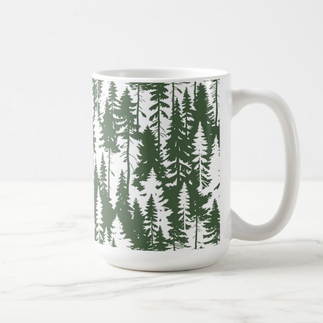 Caneca De Café Padrão Florestal da Madeira (Direita)