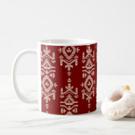 Caneca De Café Padrão Folclórico de Impressão Jamdani